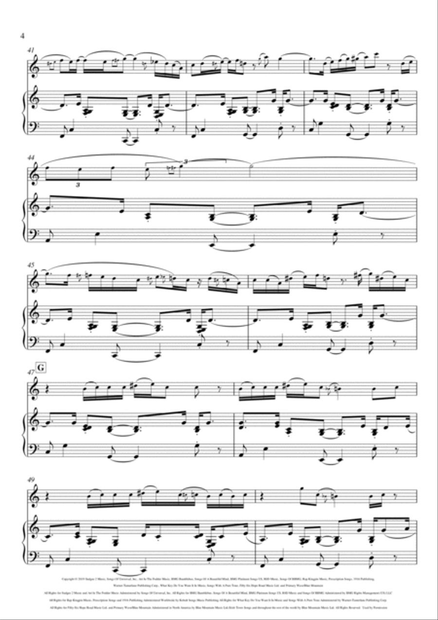Memories Violin Solo scores gallery preview page 4