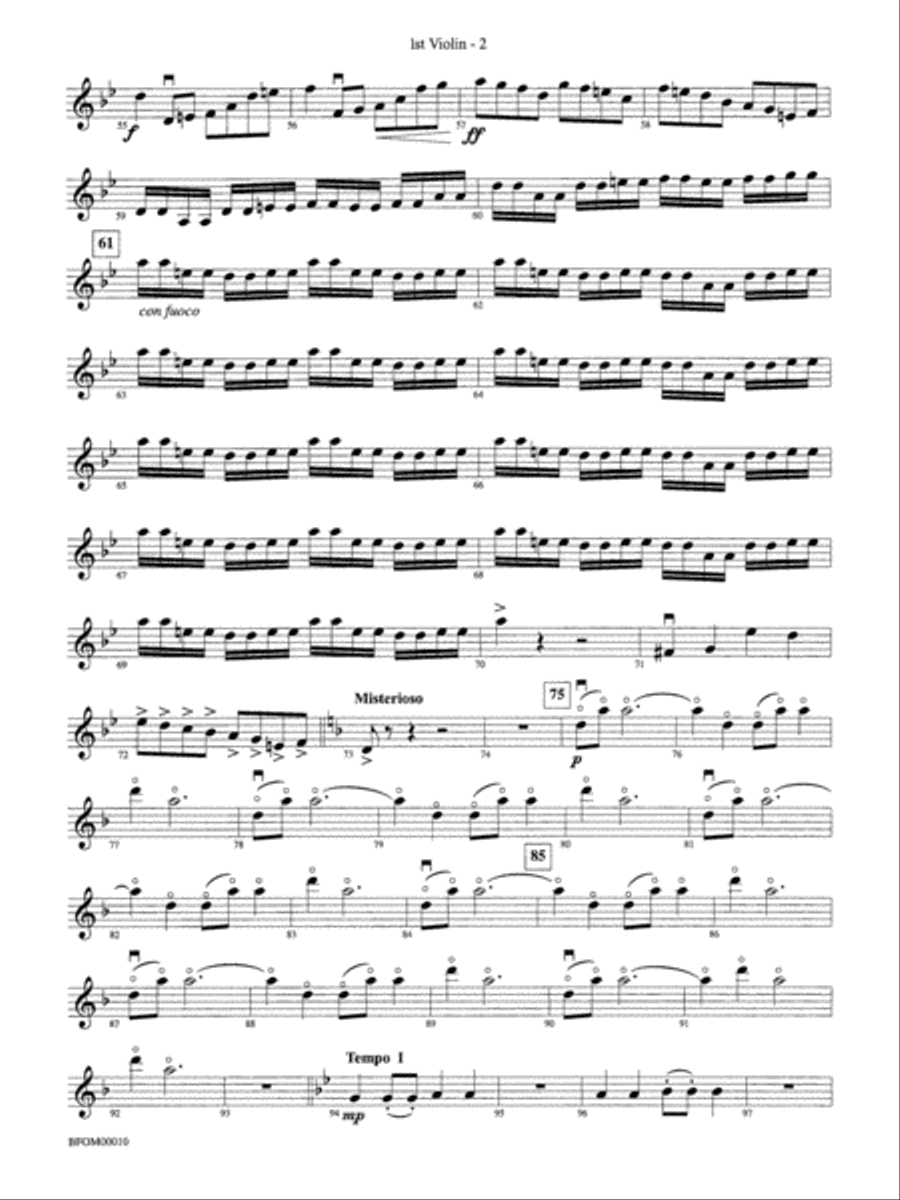 Aboriginal Rituals: 1st Violin Full Orchestra scores gallery preview page 2