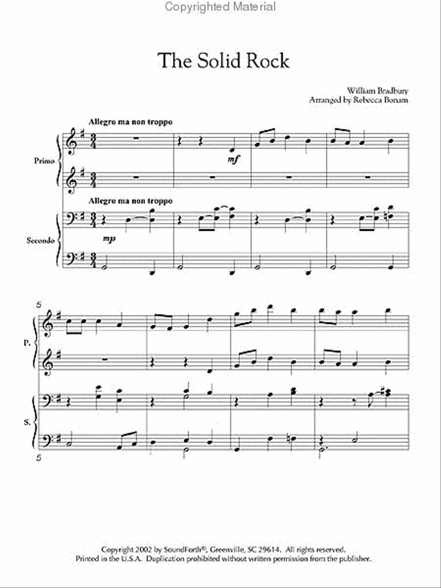 Power in the Blood 1 Piano, 4-Hands scores gallery preview page 4