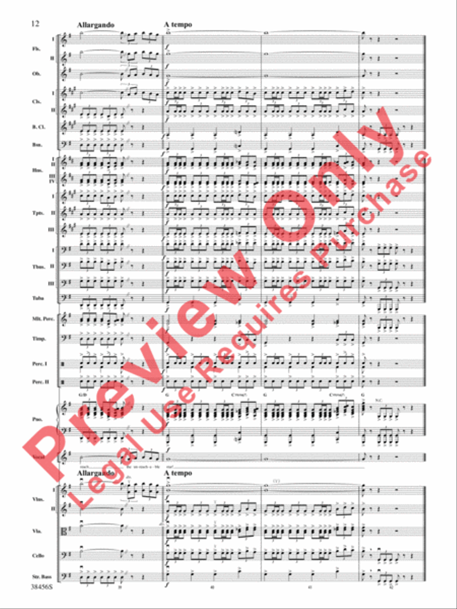 The Impossible Dream (from Man of La Mancha) Full Orchestra scores gallery preview page 13