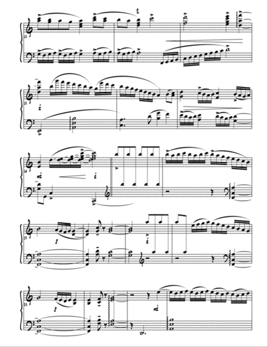 Toccata and Blues for harp solo Harp scores gallery preview page 5