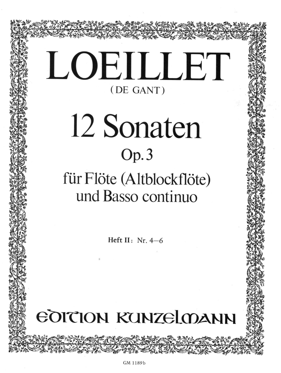 Flute Sonatas (12) in volumes - Volume 2