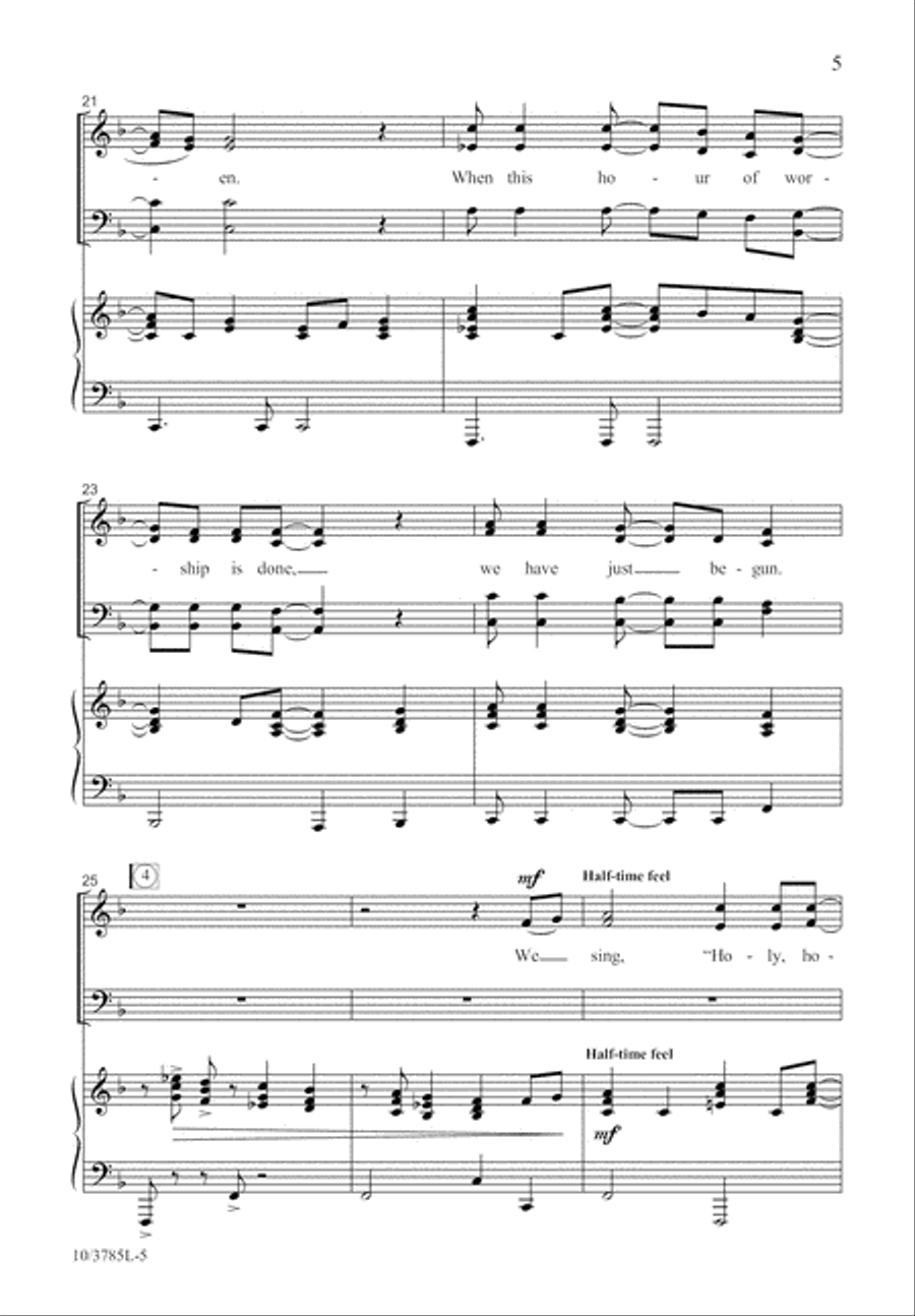 Amen Is Where We Begin 4-Part scores gallery preview page 6