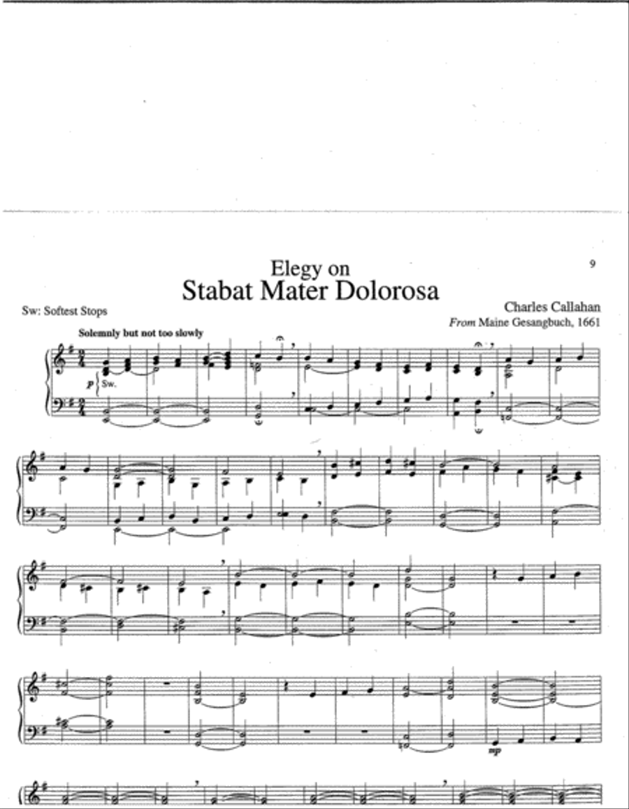 Lenten Music for Manuals, Set 2 Organ scores gallery preview page 3