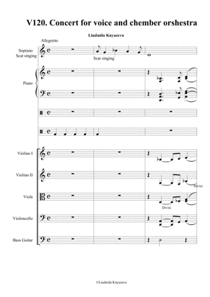 V 120/ Concert for voice and chamber orshestra