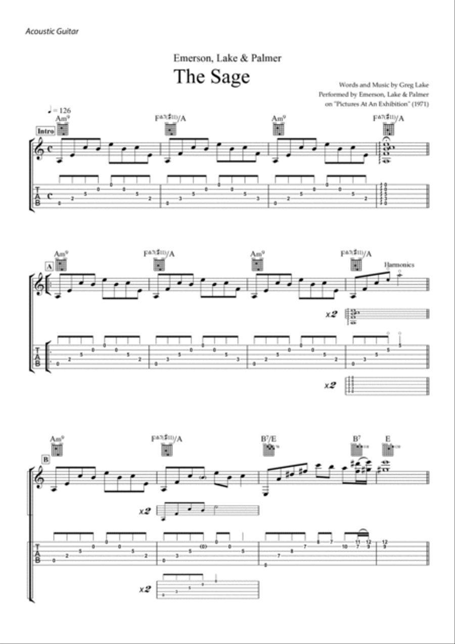 The Sage Acoustic Guitar scores gallery preview page 5