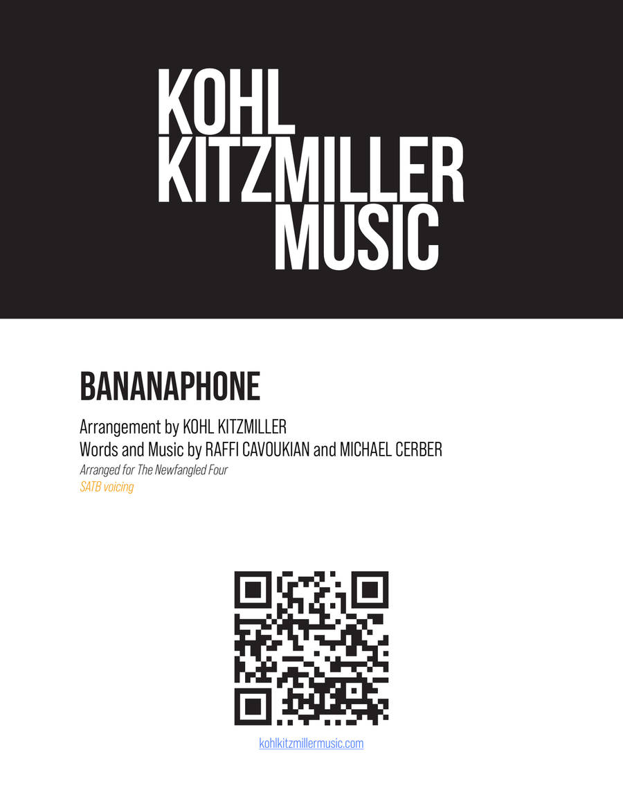 Bananaphone Bananaphone 4-Part scores gallery preview page 1