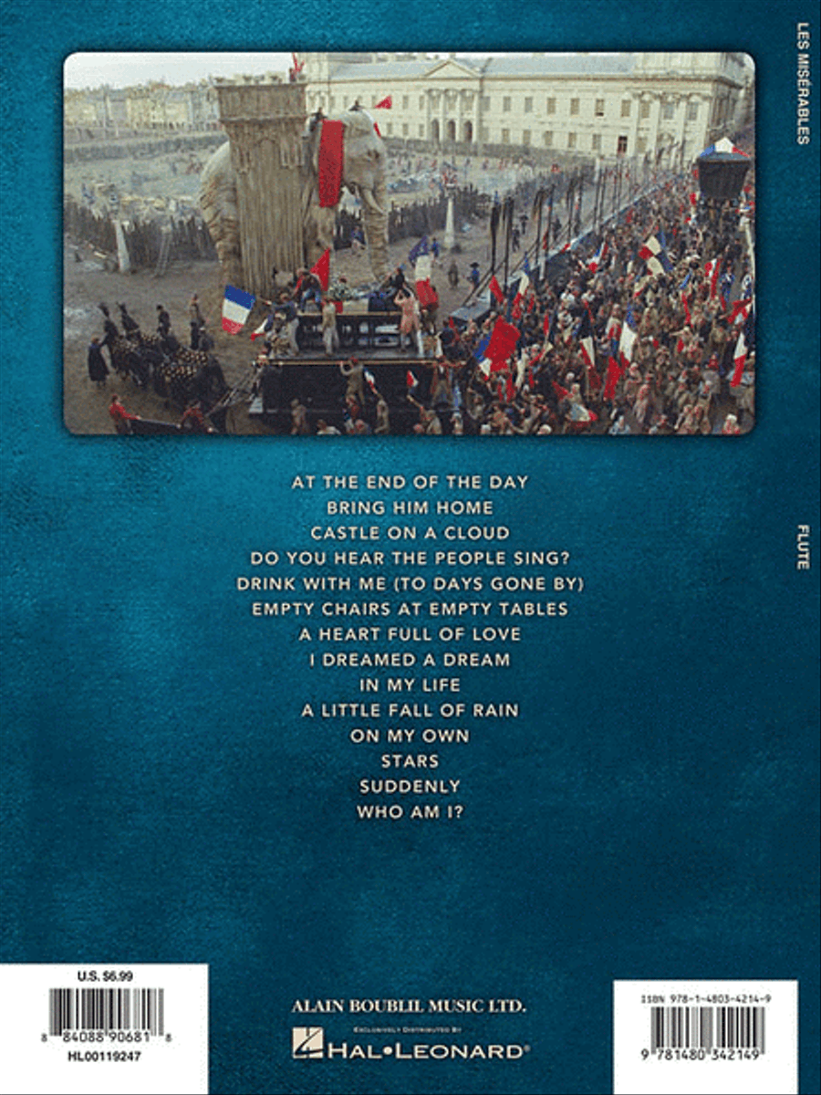 Les Misérables – Instrumental Solos from the Movie Flute Solo scores gallery preview page 2