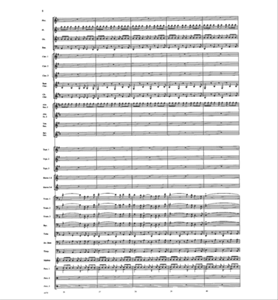 American Folk Fantasia Concert Band scores gallery preview page 9