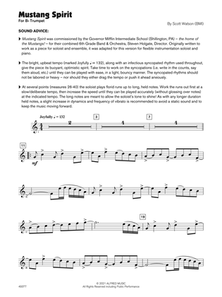 Mustang Spirit (Sound Innovations Soloist, Bb Trumpet)