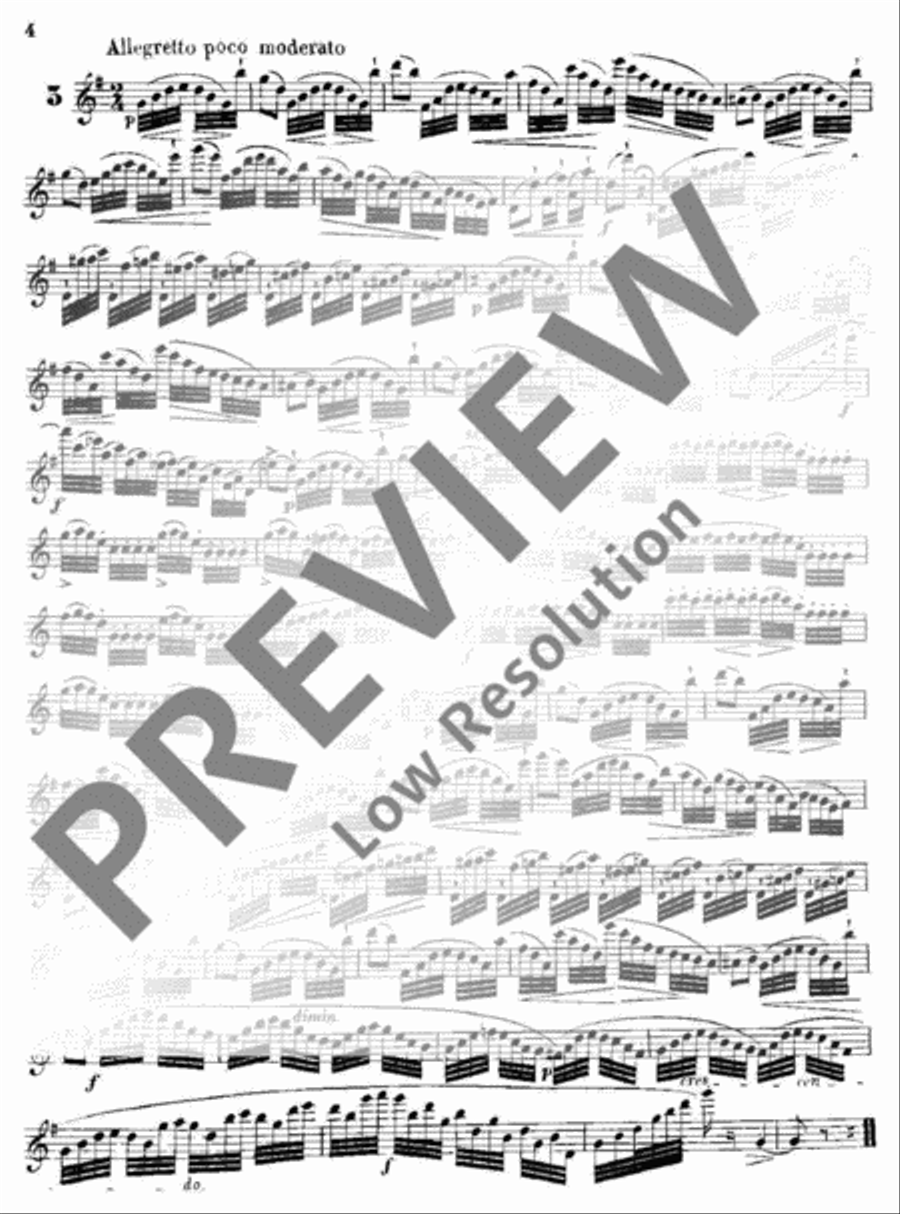 Melodic Exercises Flute scores gallery preview page 5