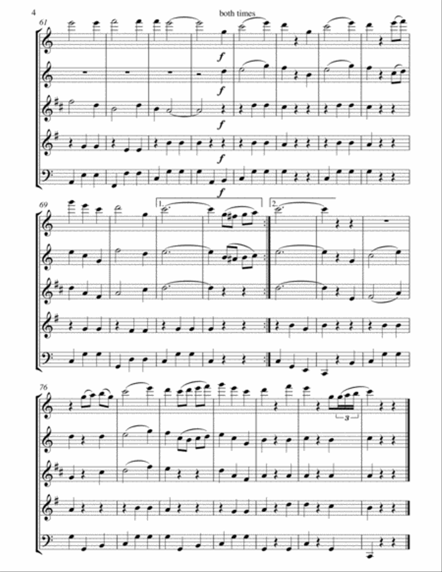 Daisy Bell (A Bicycle Built For Two): Wind Quintet Woodwind Quintet scores gallery preview page 5