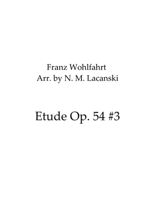 Etude Op. 54 #3
