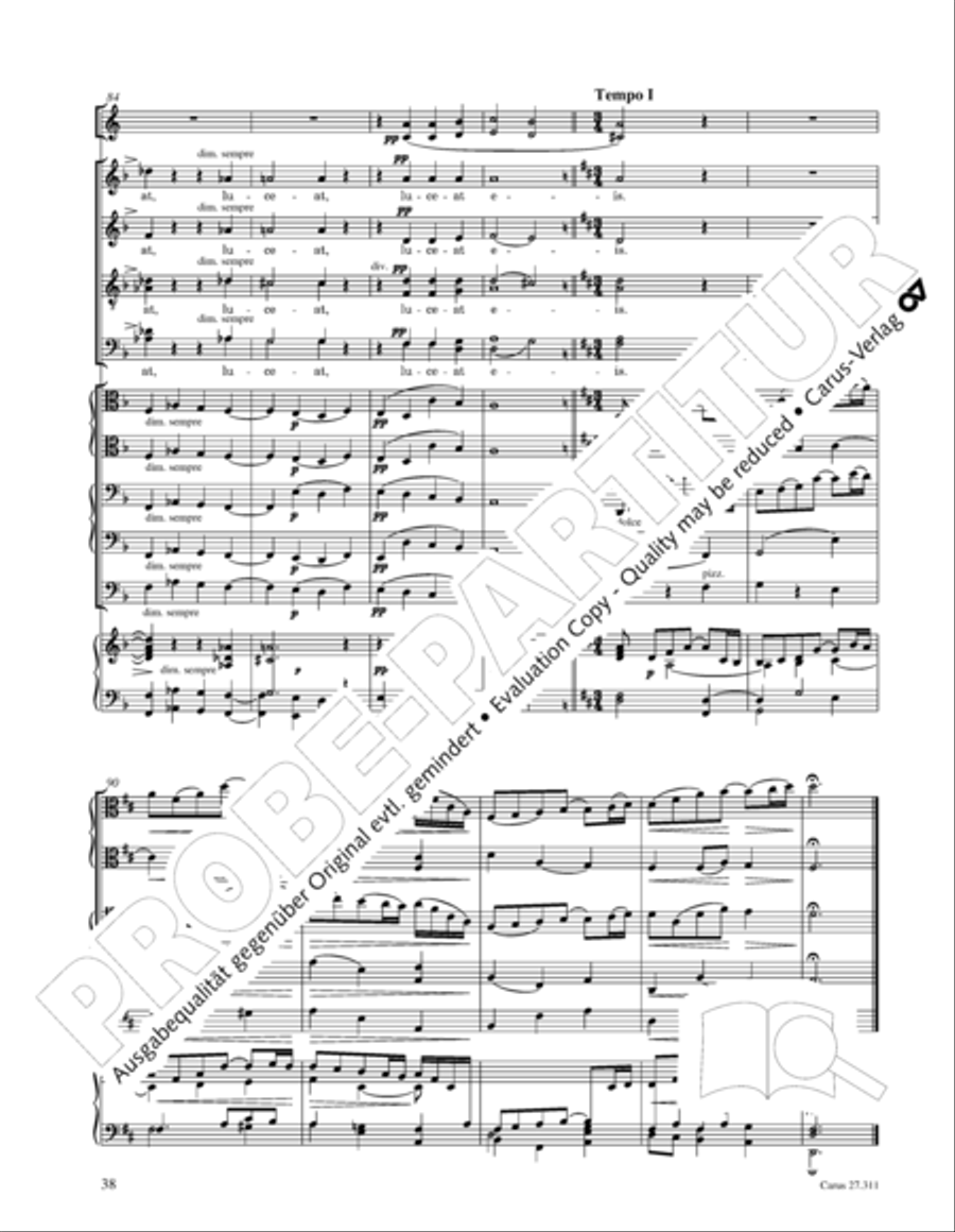 Requiem - church version (Requiem. Fassung mit kleinem Orchester) 4-Part scores gallery preview page 54