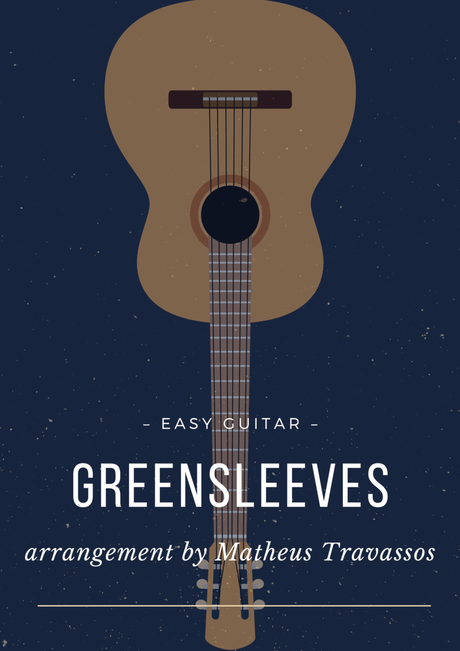 Greensleeves for easy guitar Acoustic Guitar scores gallery preview page 1