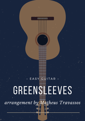 Greensleeves for easy guitar