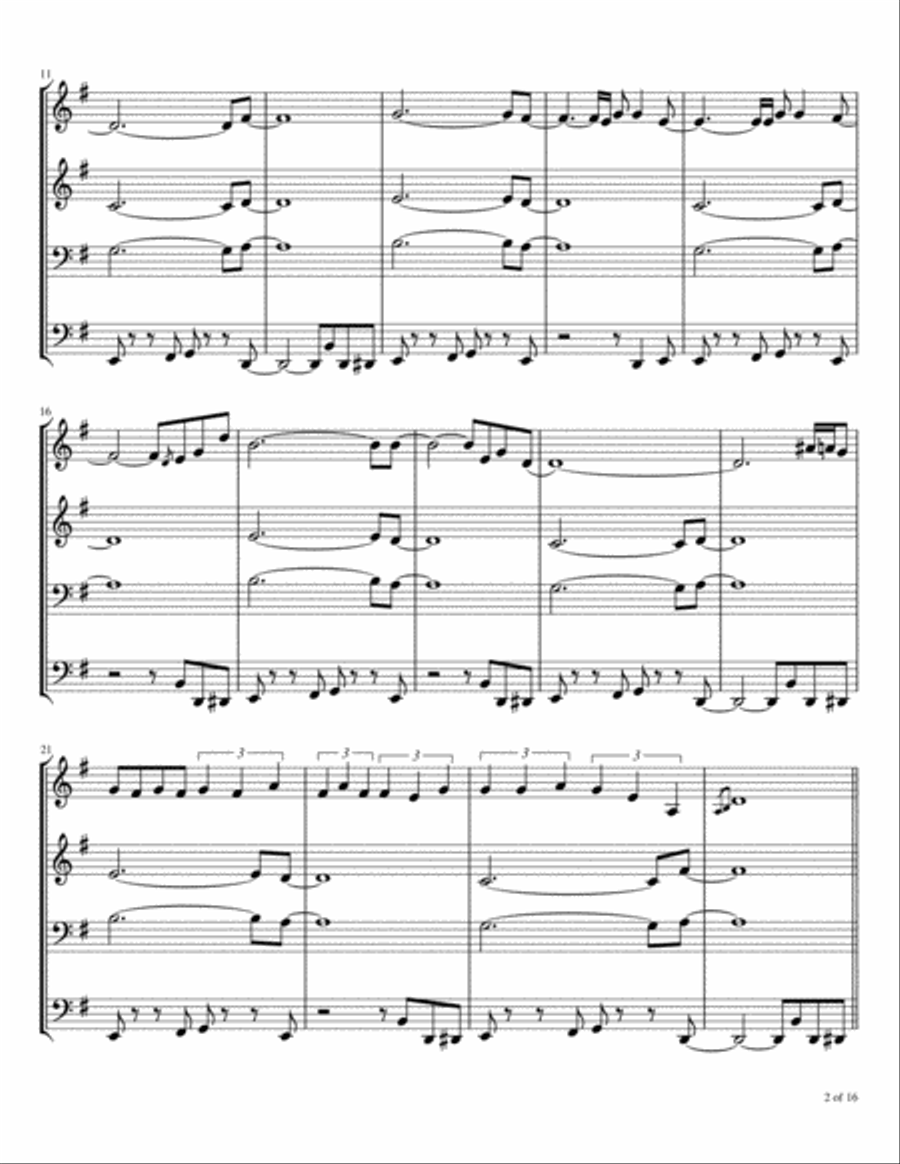 Private Dancer Brass Ensemble scores gallery preview page 3