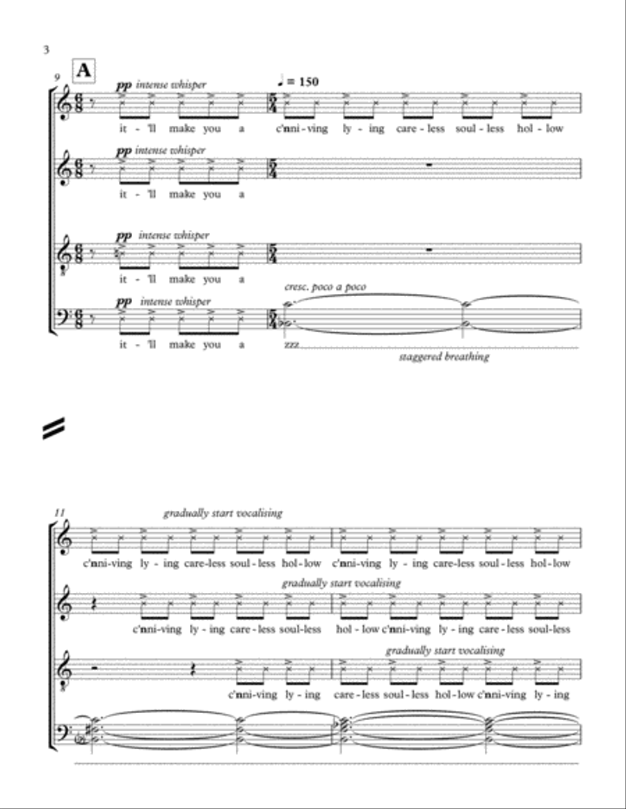 Audibly Exhale describes the experience of a crystal meth addict Divisi scores gallery preview page 4