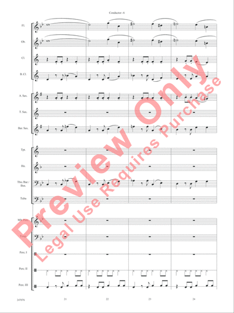 Hooroosh! Concert Band scores gallery preview page 8