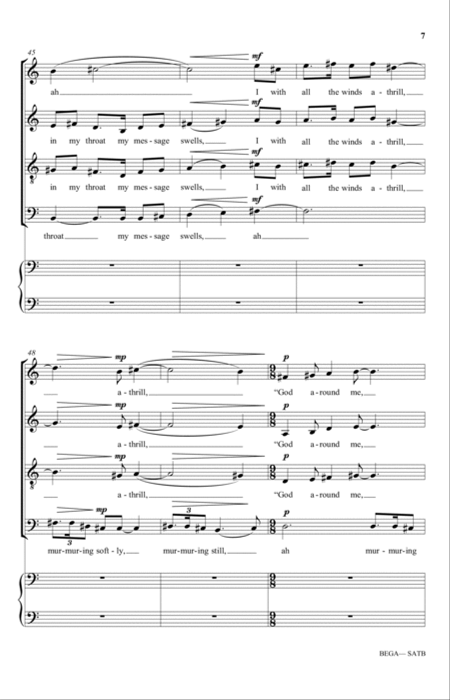 Bega Bega 4-Part scores gallery preview page 7