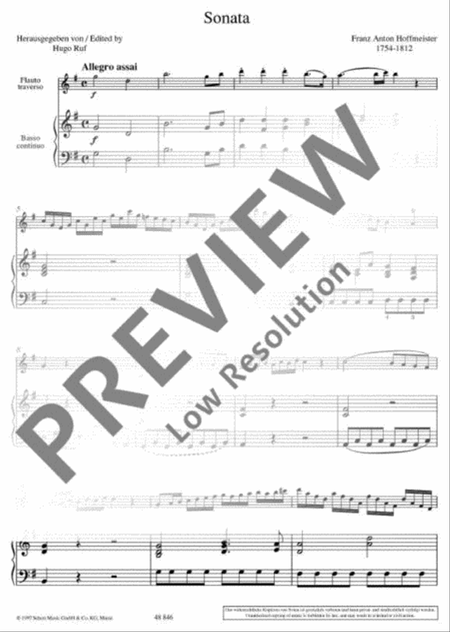 Sonata G major Sonata G major Flute scores gallery preview page 9