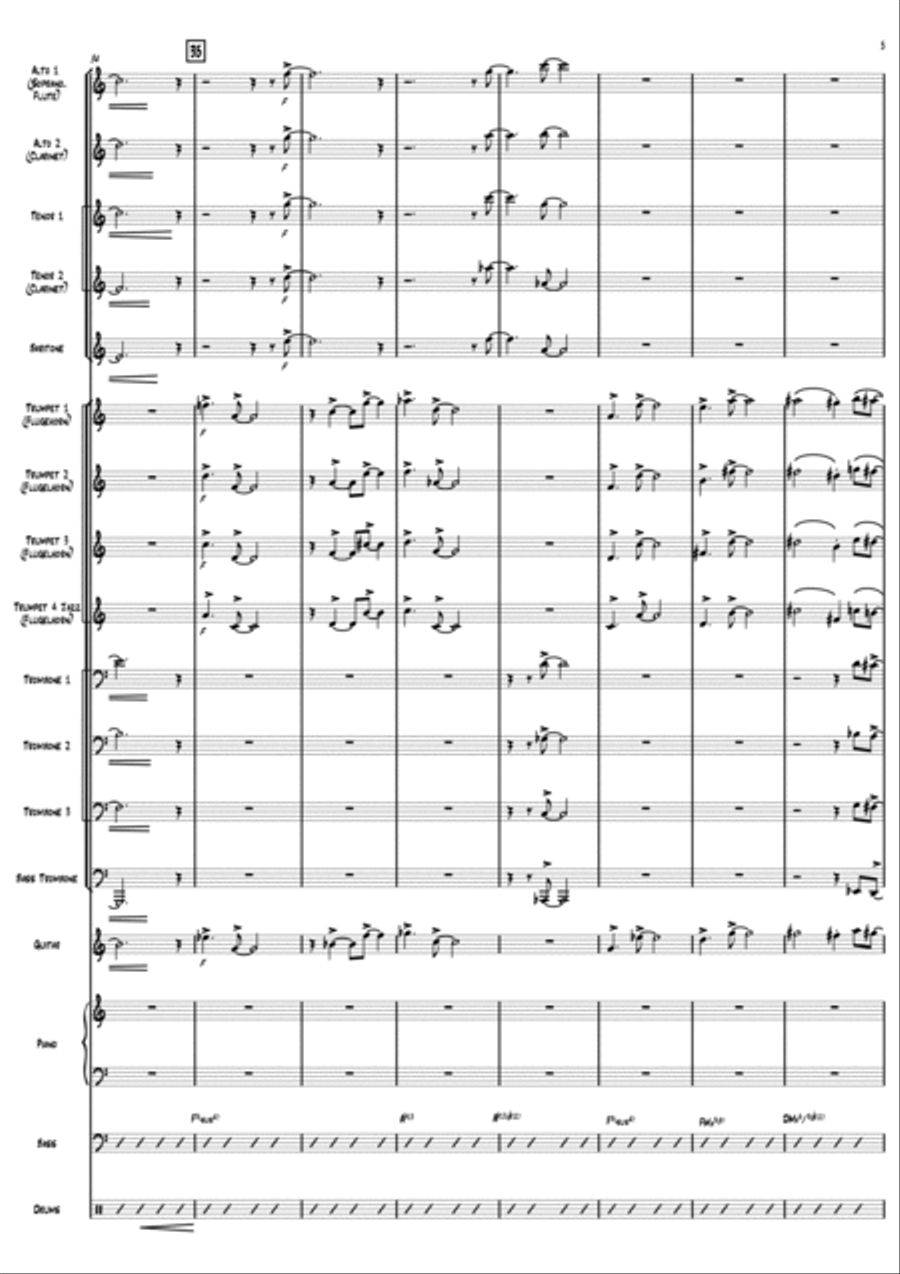 Free Time Jazz Ensemble scores gallery preview page 5