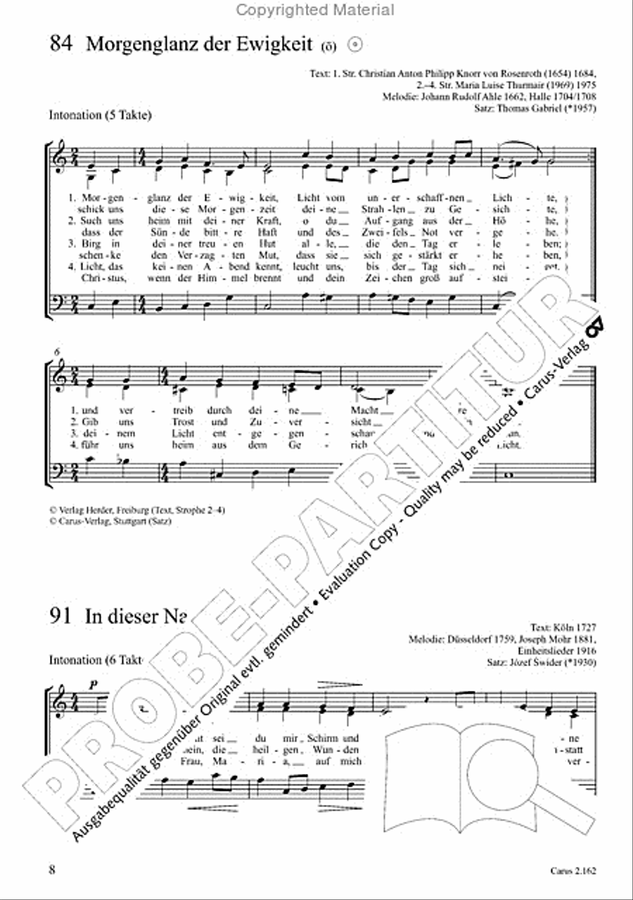 Chorbuch Gotteslob SAM 3-Part scores gallery preview page 9