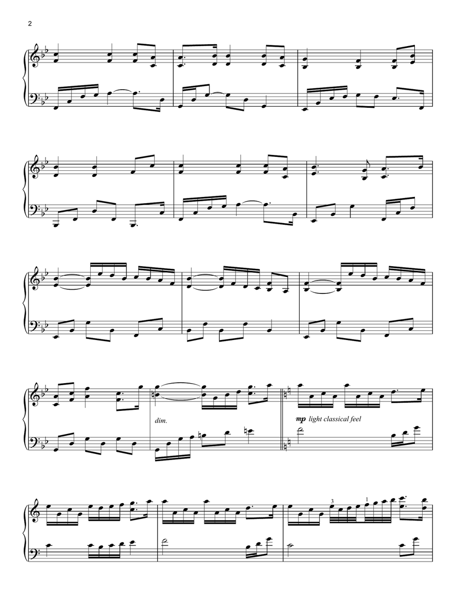 Stronger Piano Solo scores gallery preview page 2