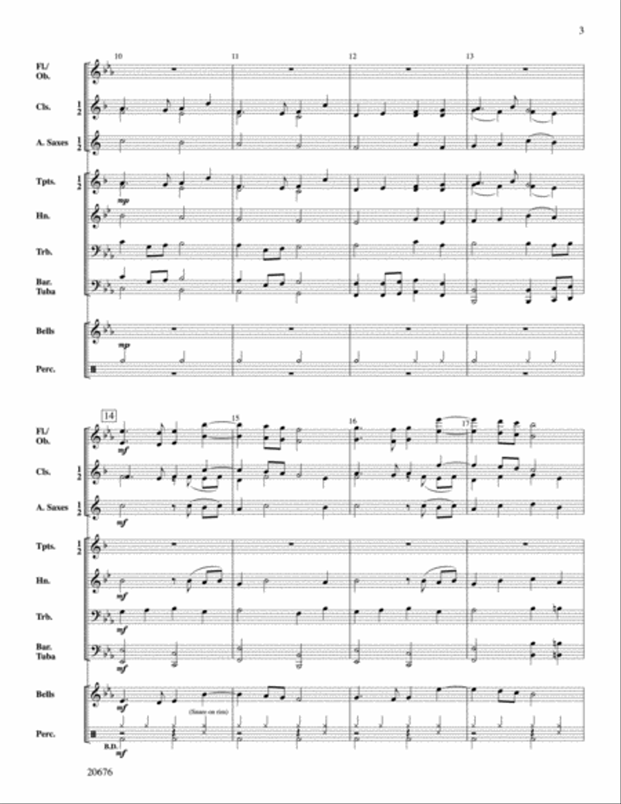 <br>Sheet music extract