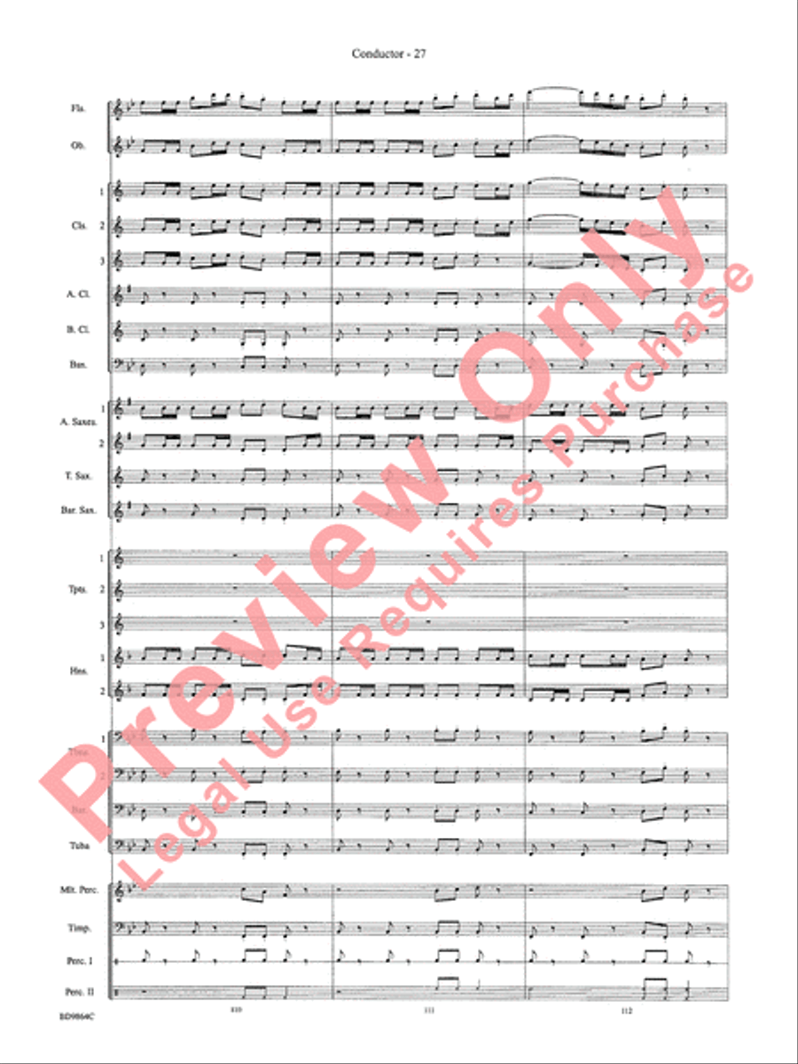 Morning Madness Morning Madness Concert Band scores gallery preview page 30