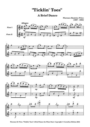 Florence Beatrice Price "Ticklin' Toes" from a set of "Three Brief Dances" for Flute Duet.