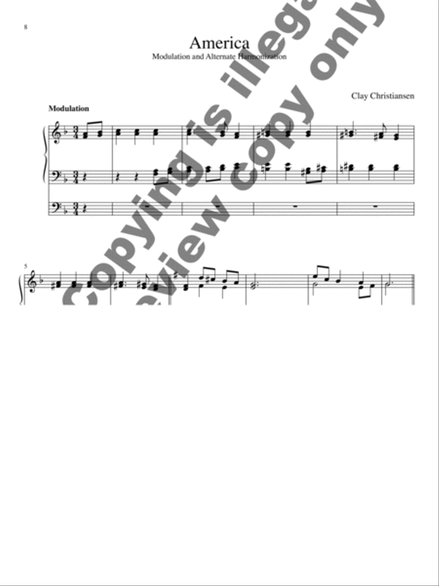 Twenty-Five Alternate Hymn Harmonizations for Organ Organ Solo scores gallery preview page 6
