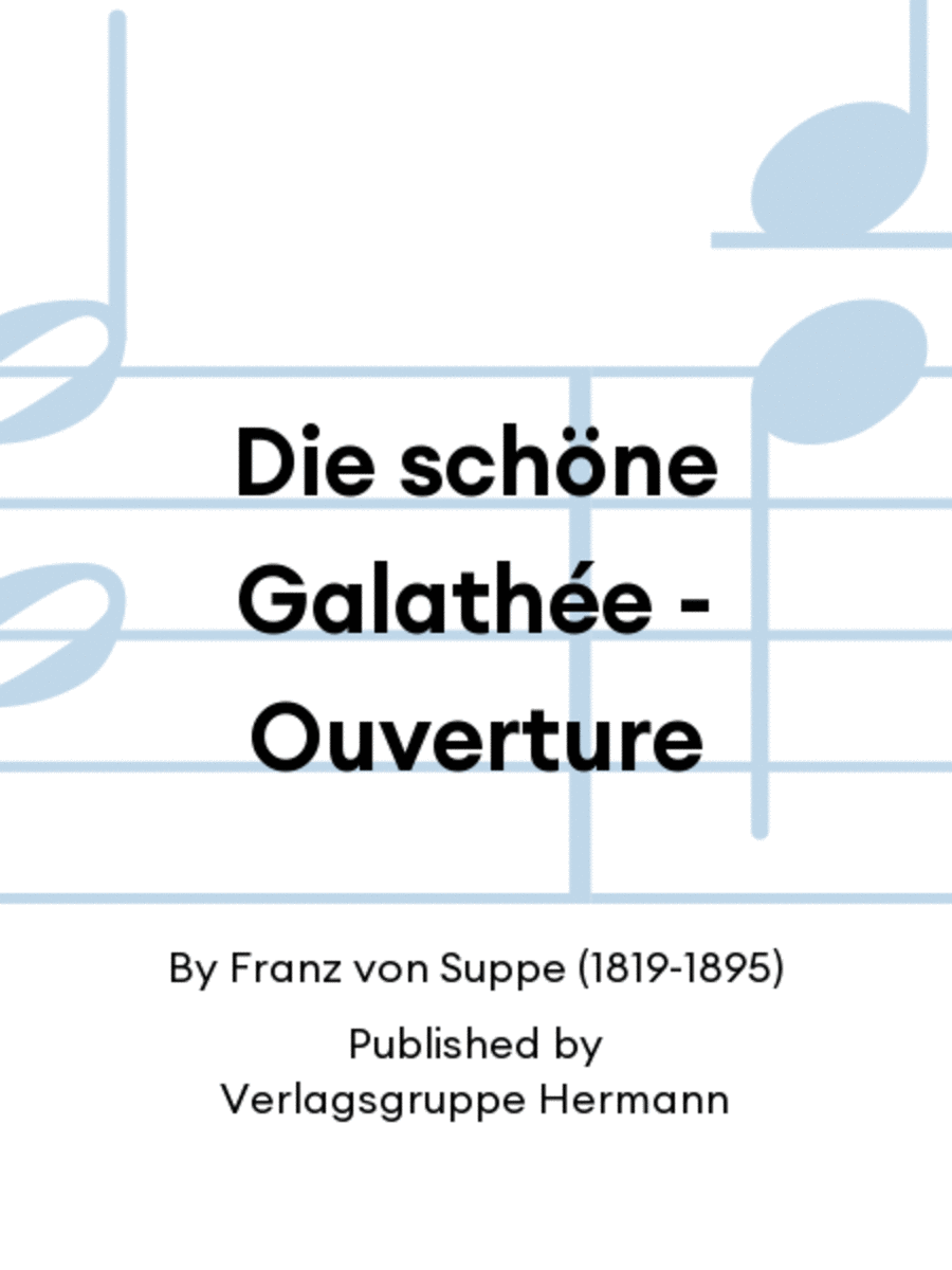 Die schöne Galathée - Ouverture Orchestra scores gallery preview page 1