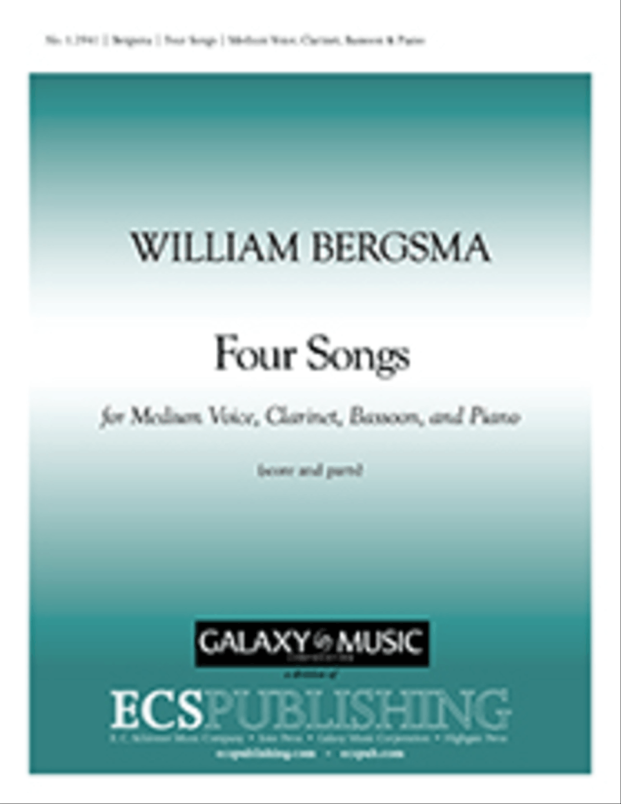 Four Songs Four Songs Bassoon scores gallery preview page 1