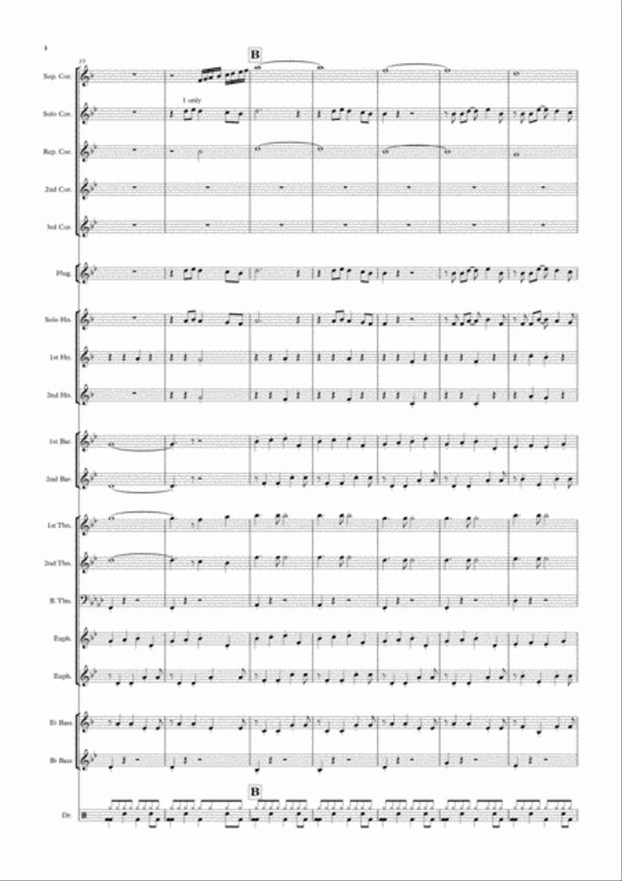 Every Breath You Take Every Breath You Take Brass Ensemble scores gallery preview page 4