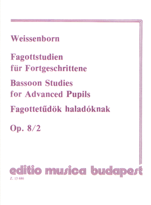 Fagottstudien für Anfänger II op. 8-2