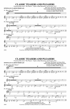 Classic Teasers and Pleasers: Optional Bb Clarinet/Horn in Bb