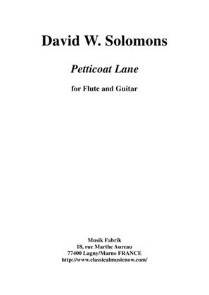 David Warin Solomons: Petticoat Lane for flute and guitar