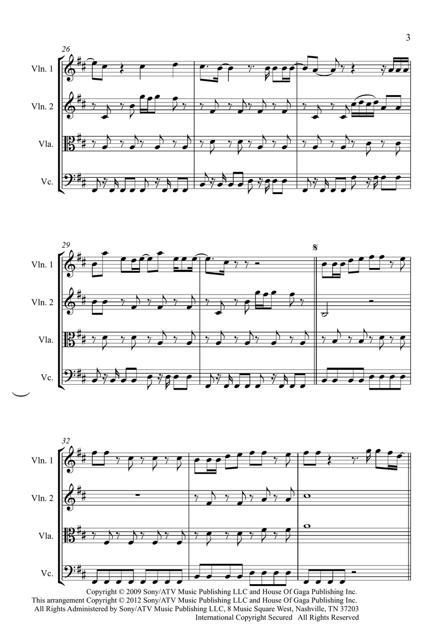 Alejandro Alejandro String Quartet scores gallery preview page 3