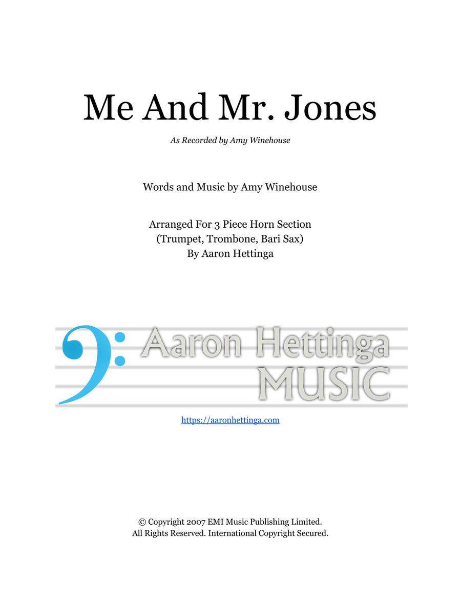 Me And Mr. Jones Me And Mr. Jones Small Ensemble scores gallery preview page 1