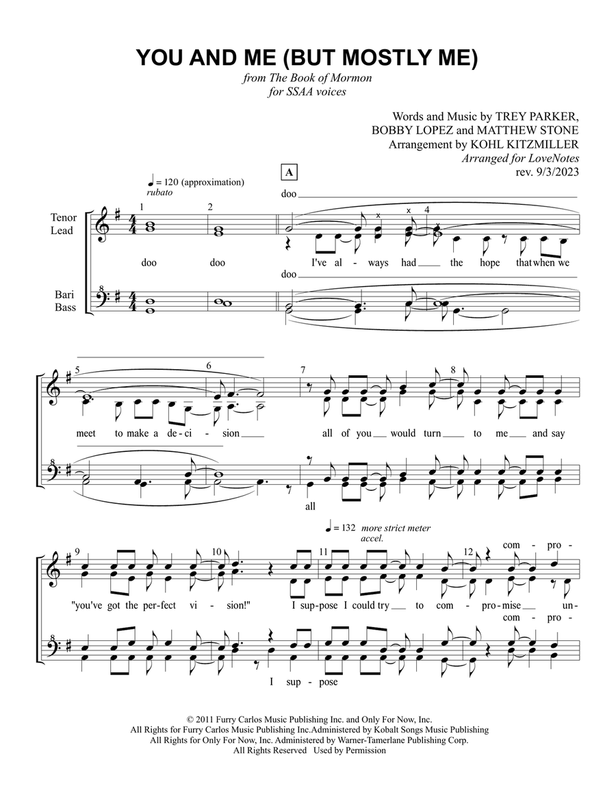 You And Me (but Mostly Me) SSAA scores gallery preview page 2