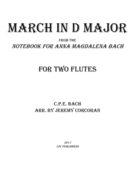 March in D Major from the Notebook for Anna Magdelena Bach image number null