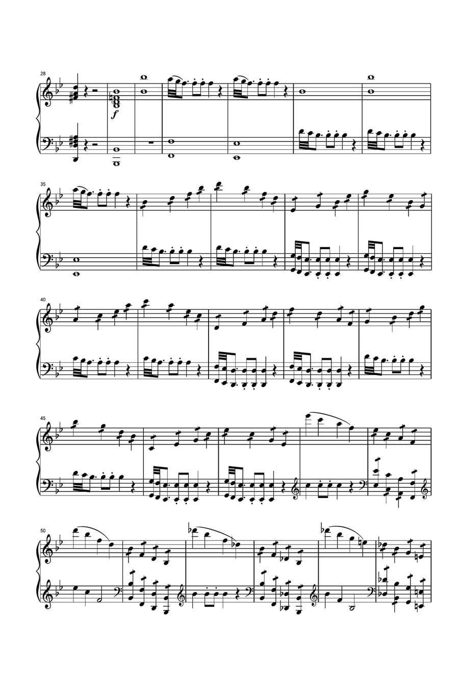MOZART: Symphony No. 25 Piano Solo scores gallery preview page 2