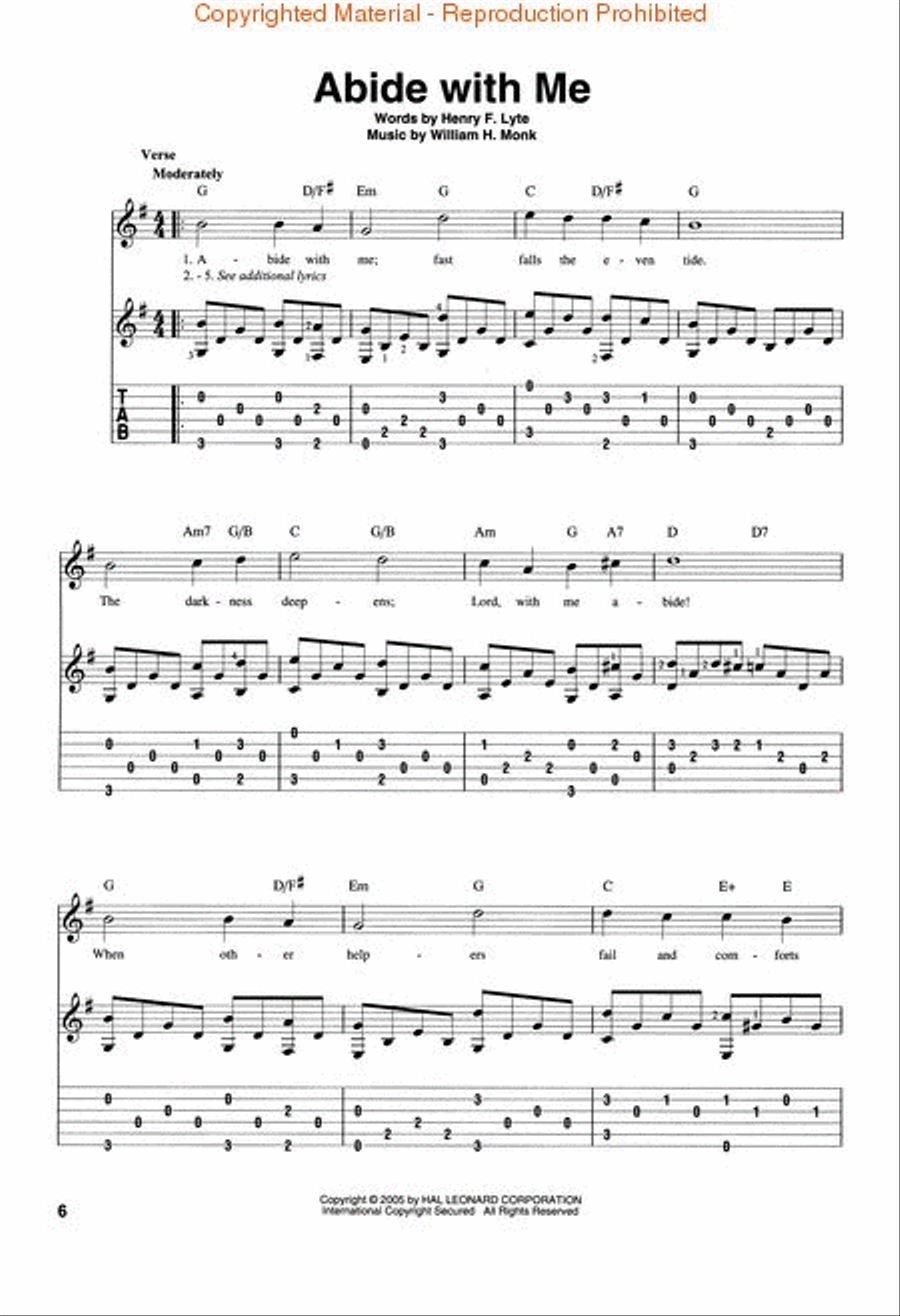Fingerpicking Hymns Fingerpicking Guitar scores gallery preview page 3