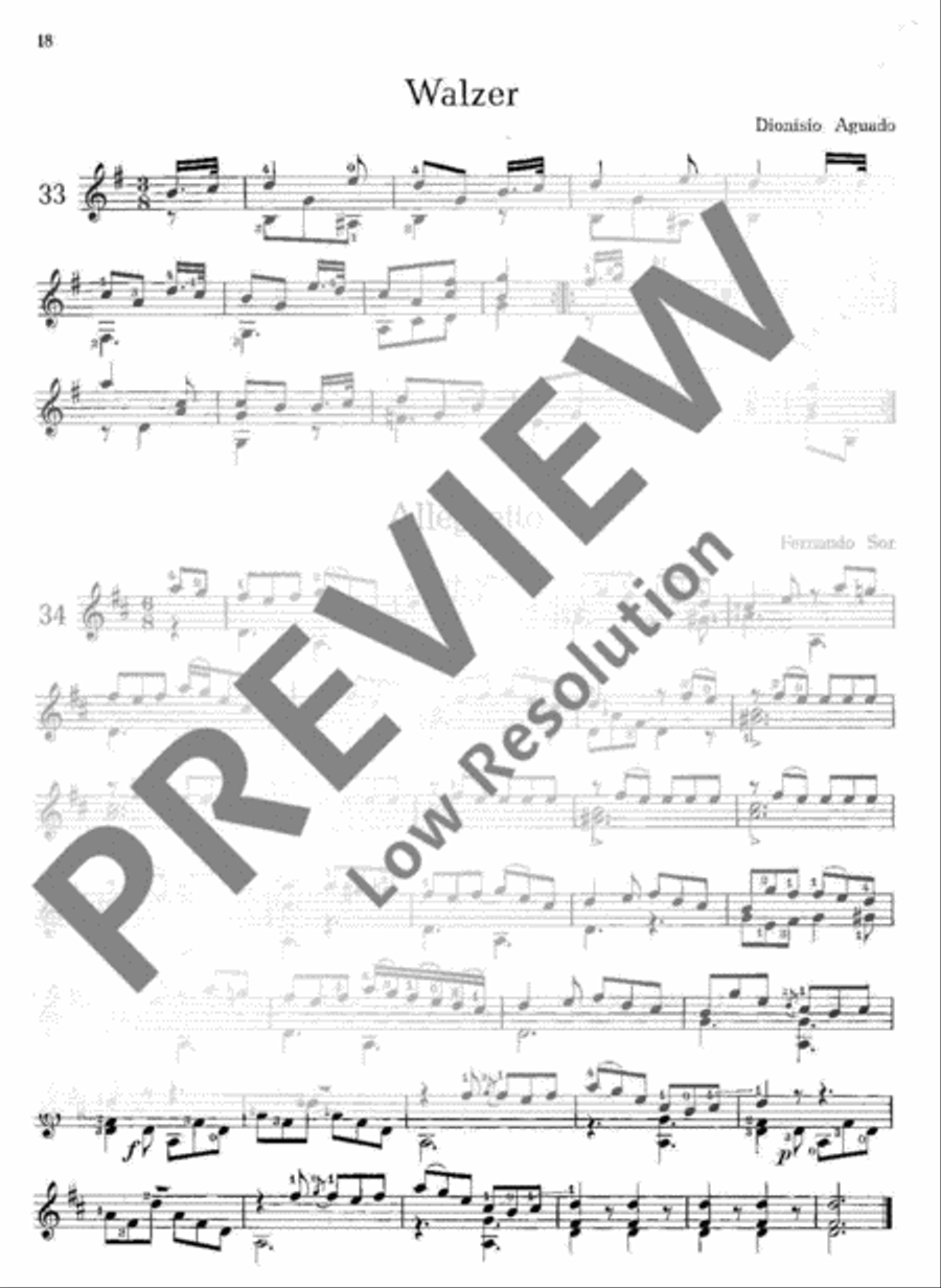 Easy Guitar playing Easy Guitar scores gallery preview page 19