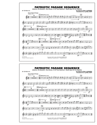 Book cover for Patriotic Parade Sequence - Bb Tenor Sax