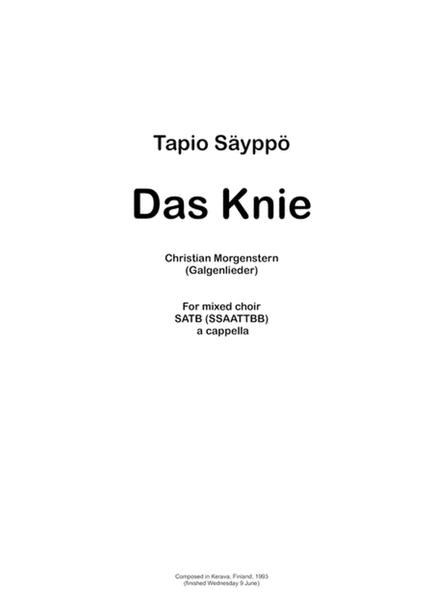 Das Knie (The Knee) for mixed choir SATB (SSAATTBB) image number null