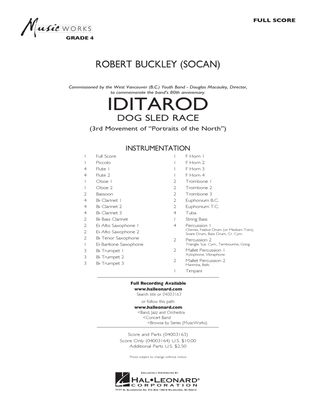 Book cover for Iditarod - Full Score