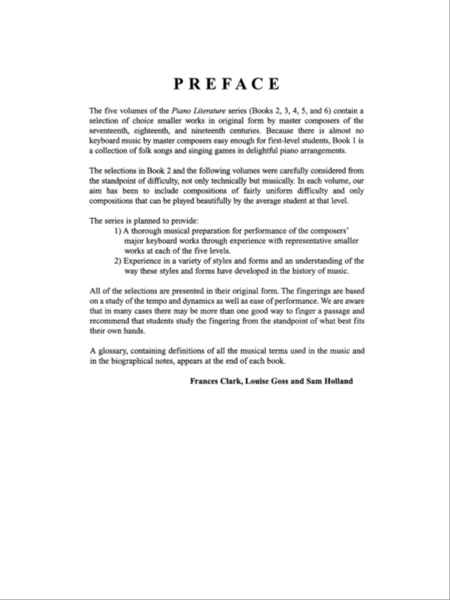Piano Literature of the 17th, 18th and 19th Centuries, Book 4 Piano Method scores gallery preview page 8