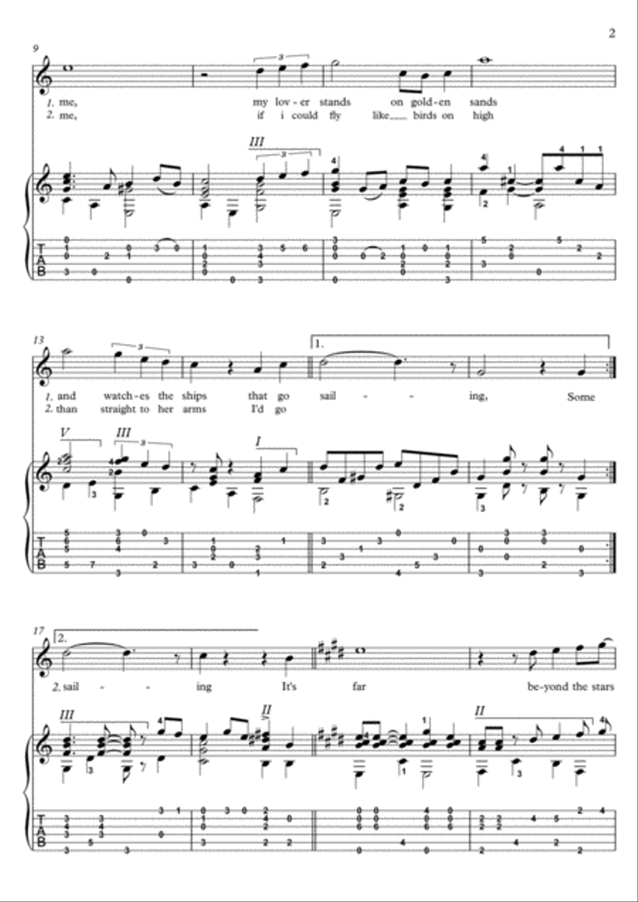 Beyond The Sea Electric Guitar scores gallery preview page 2